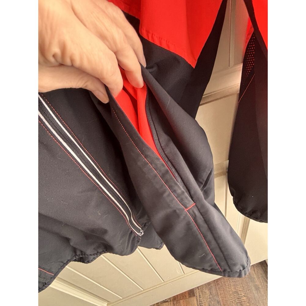 Under Armour Mens 2XL Run Black Orange Heatgear Hooded Running Jacket $70 - Picture 4 of 6